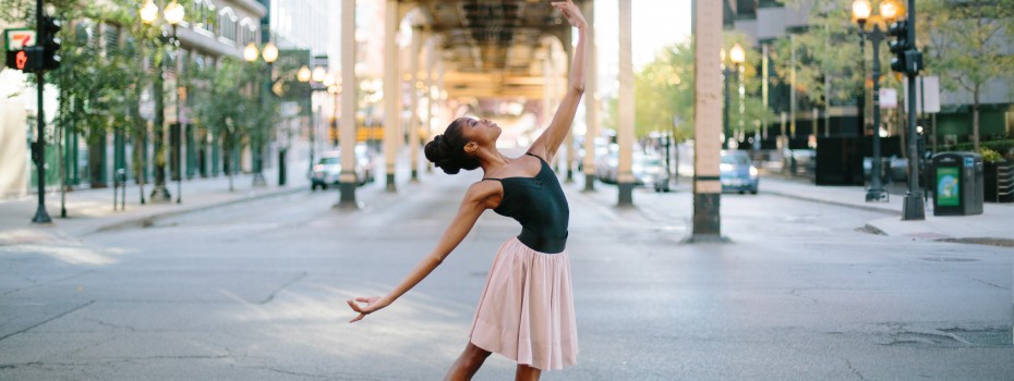 Every Monday, I feature an image and backstory from my Pointe of View series.  This morning, I am back in Chicago, Illinois, about to film a wedding...