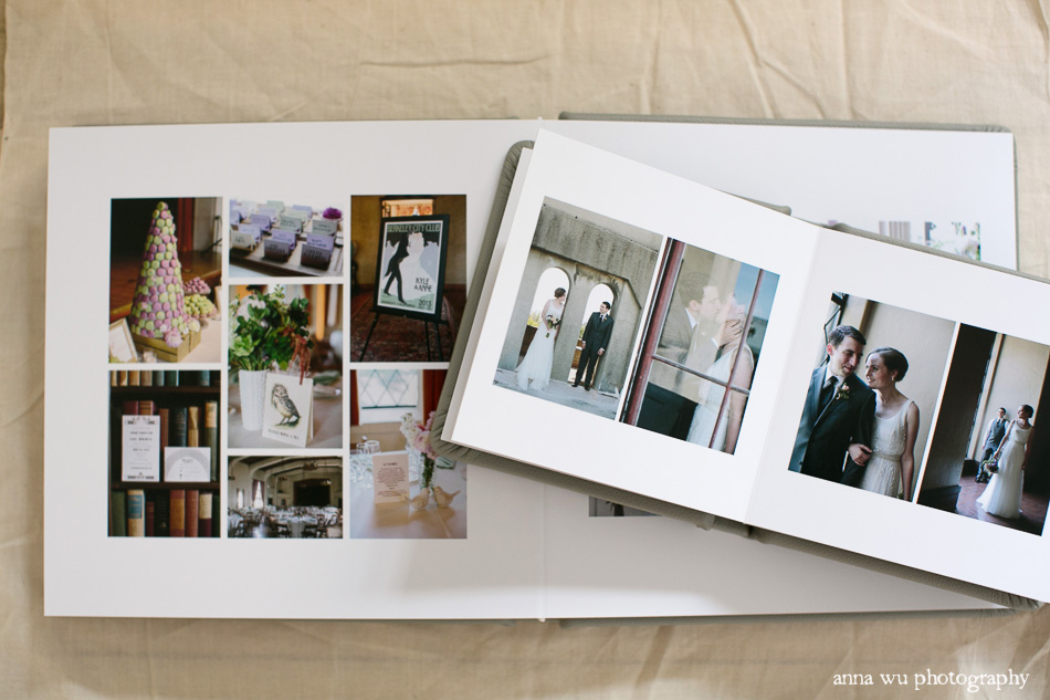 Mosstone Leather Heirloom Wedding Album by Anna Wu Photography | Anne & Kyle