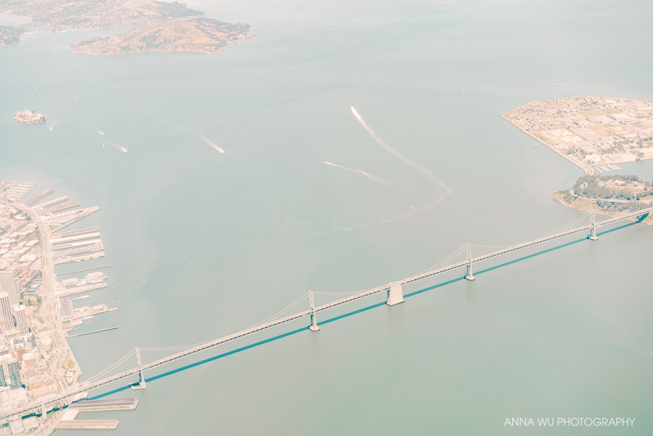 Aerial View of the Bay Bridge San francisco